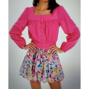 Allison New York Chase Mini Skirt In Funky Floral Size Small